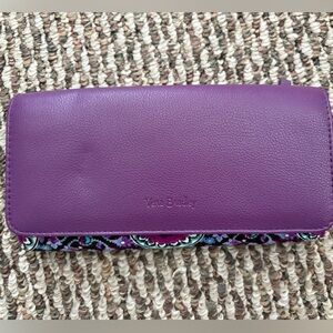 Vera Bradley Purple Leather Wallet